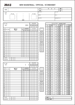 【ミニバス】スコアシートの書き方は簡単5分【たった5ステップ】 | さんぺいブログ